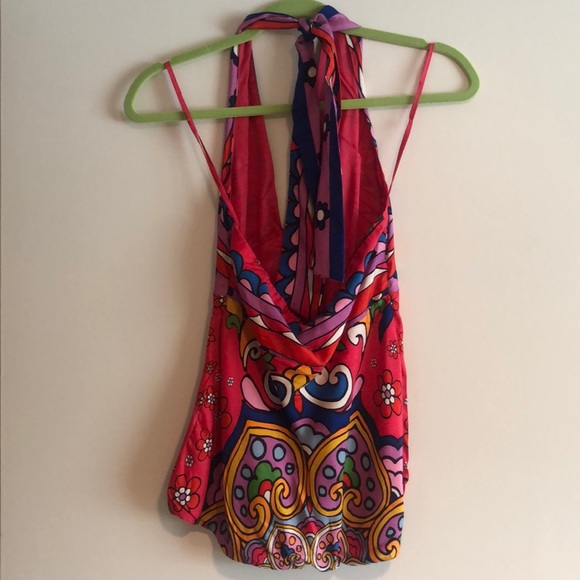 Nicole Miller Silk Halter top - Picture 2 of 3